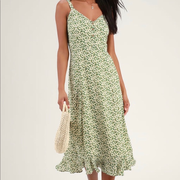Lulu's Dresses & Skirts - Lulus midi floral dress Lulu's Dresses & Skirts - Lulus midi floral dress